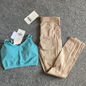 NWT High waisted pocket legging and sports bra